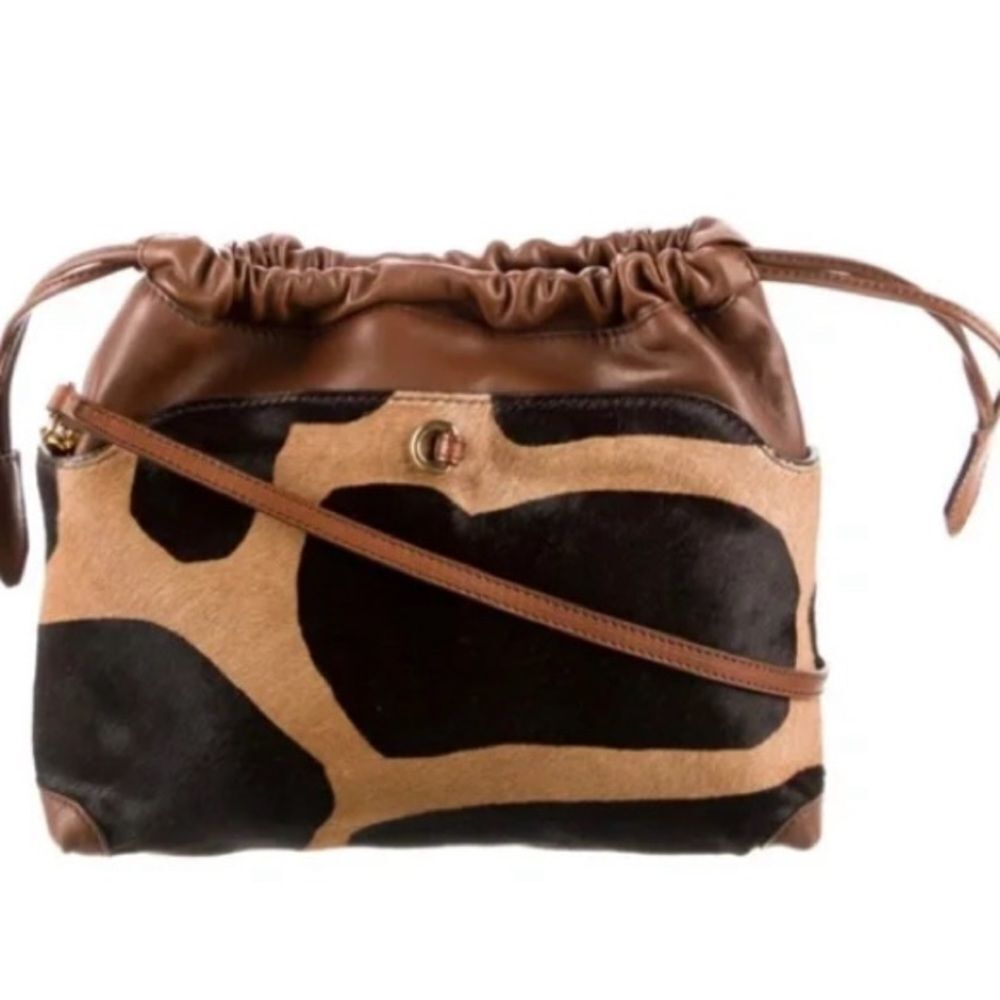 🌺 Burberry Prorsum🌺 Runway Ponyhair Leather Trim Crossbody Bag #mobwife 💃💃